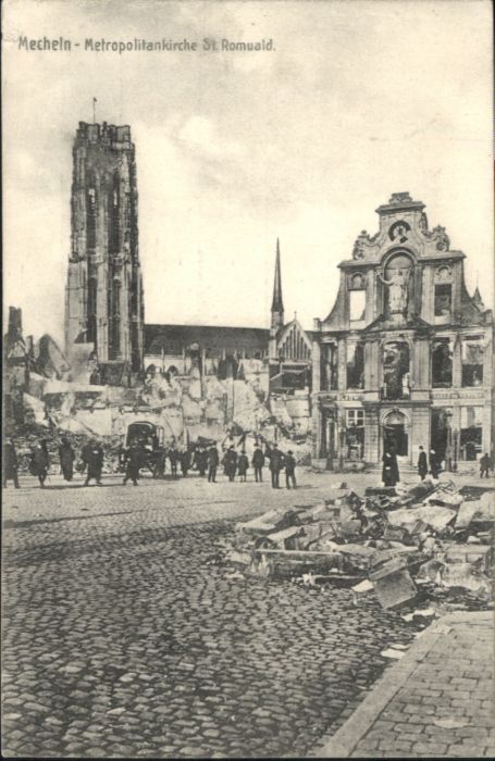 Mecheln Metropolitankirche St. Romuald Zerstöru
