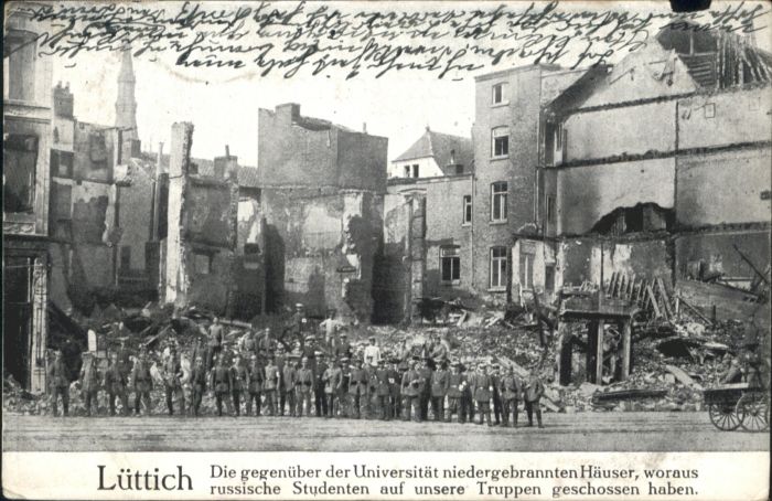 Luettich Lüttich Soldaten Zerstörung *