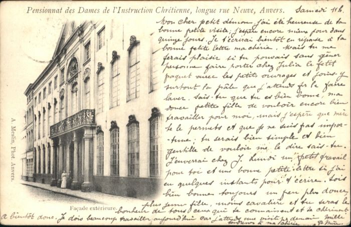 Anvers Antwerpen Anvers Pensionnat Dames Instruction Chr