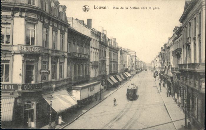 Louvain Flandre Louvain Strassenbahn Rue Station Gare