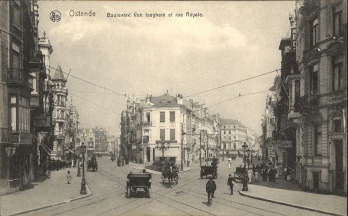 Ostende Oostende Ostende Boulevard van Iseghem Rue Royale