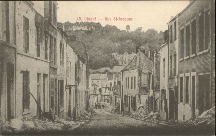 Dinant Wallonie Dinant Rue St. Jacques Zerstörung