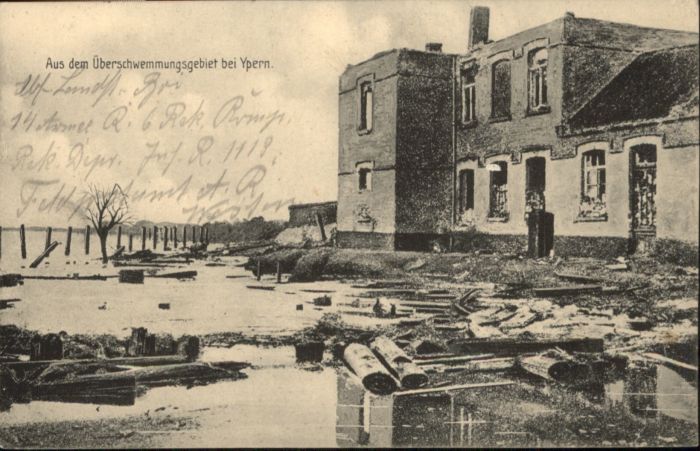 Ypern Ypres Ypern ueberschwemmung