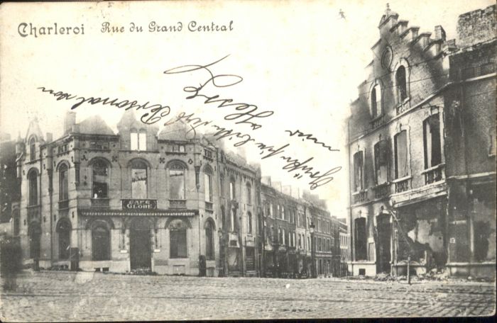 Charleroi Wallonie Charleroi Rue Grand Central Zerstörung