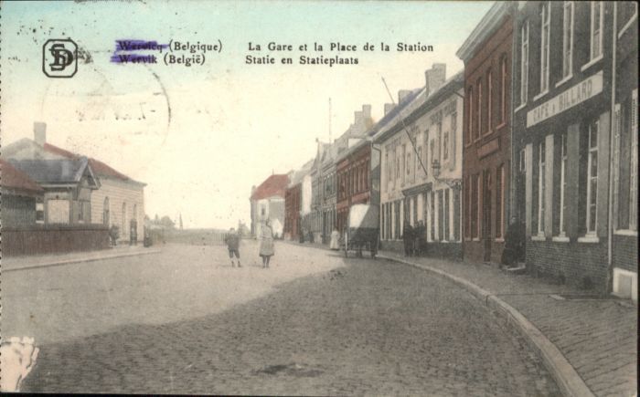 Wervicq Wervik Gare Place Station Statie Plaats