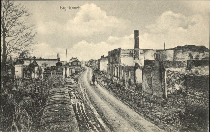 Bignicourt Zerstörung