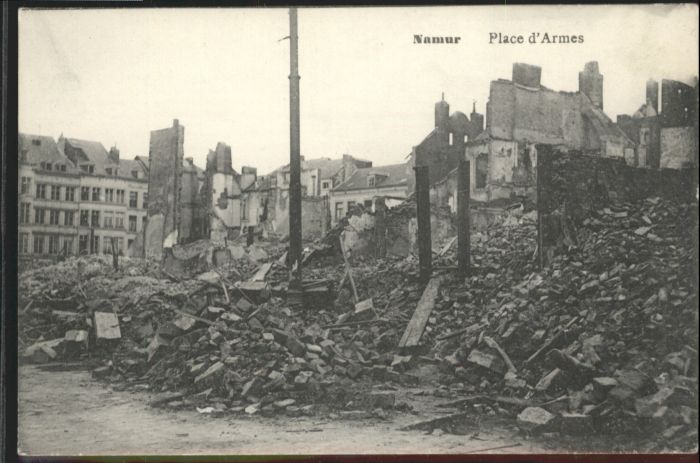 Namur Wallonie Namur Place Armes Zerstörung