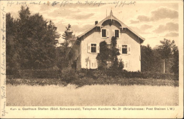 Steinen Wiesental Steinen Gasthaus Stalten