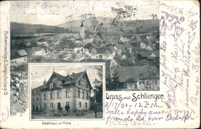 Schliengen Gasthaus zur Krone Blauen