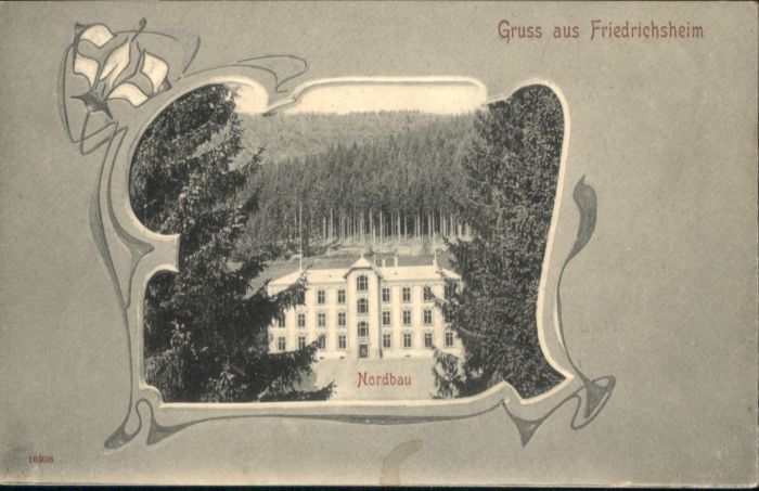 Friedrichsheim Rehaklinik Malsburg-Marze Friedrichsheim Nordbau Prägedruckkarte