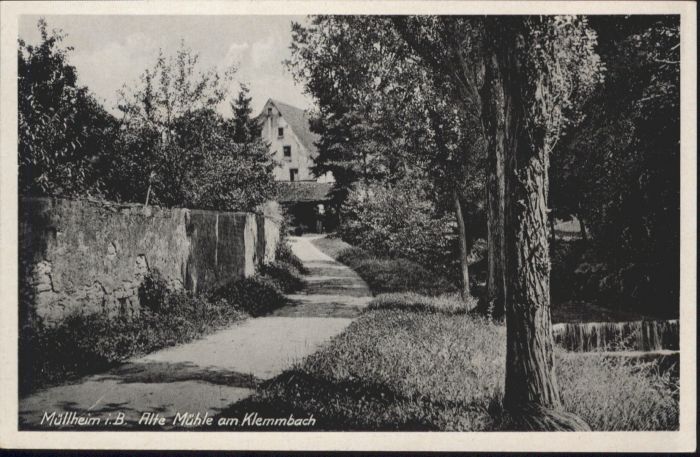 Muellheim Baden Müllheim Mühle Klemmbach *