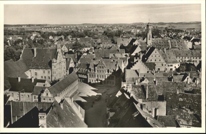 Memmingen Bayern Kreuzherrenturm Marktplatz Rathaus