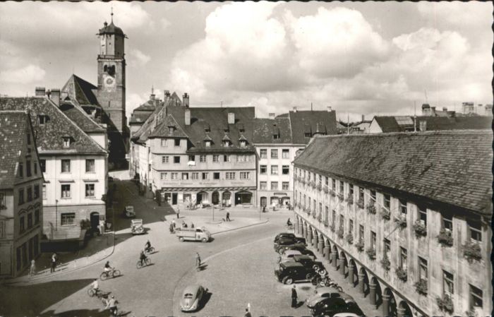 Memmingen Bayern Steuerhaus St Martinskirche Marktplatz
