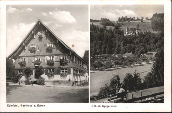 Eglofstal Gasthaus Bären Schloss Syrgenstein