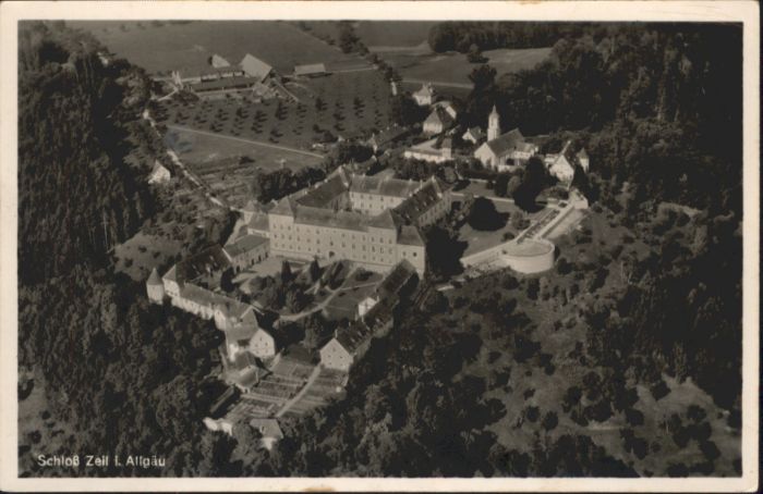 Schloss Zeil Fliegeraufnahme