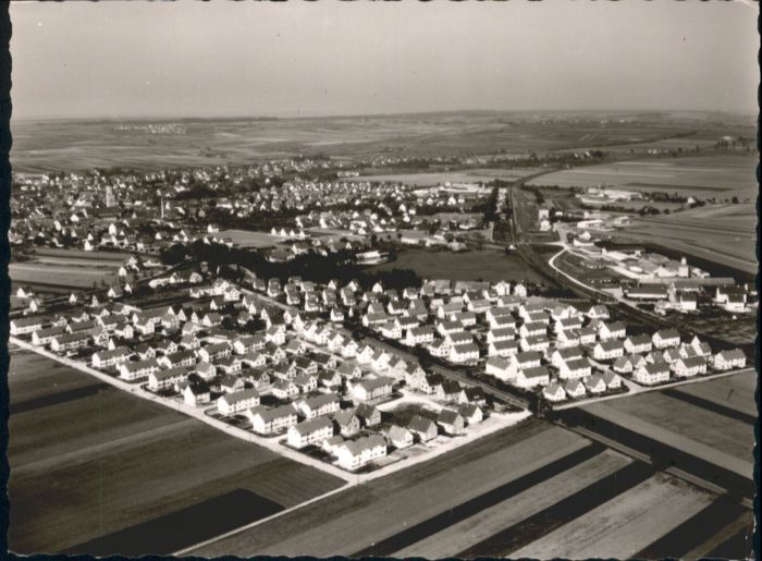 Langenau Wuerttemberg Langenau Fliegeraufnahme
