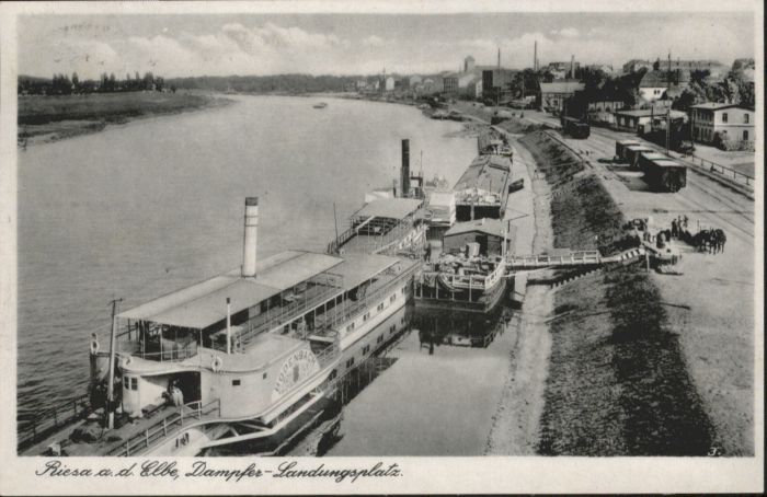 Riesa Sachsen Riesa Dampfer Landungsplatz