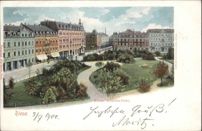 Riesa Sachsen Riesa Kaiser Wilhelm Platz