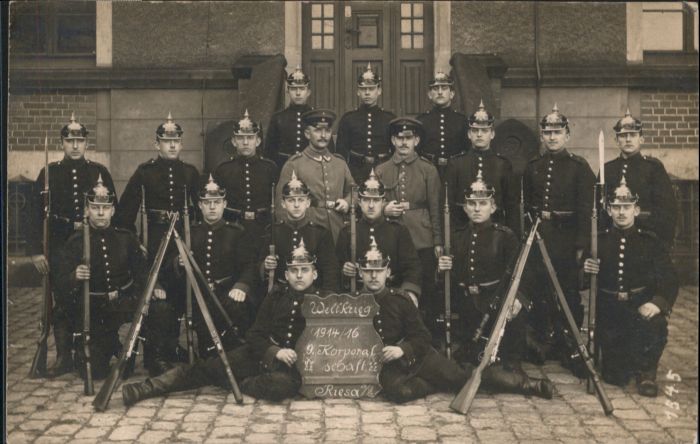 Riesa Sachsen Riesa Weltkrieg Korporalschaft