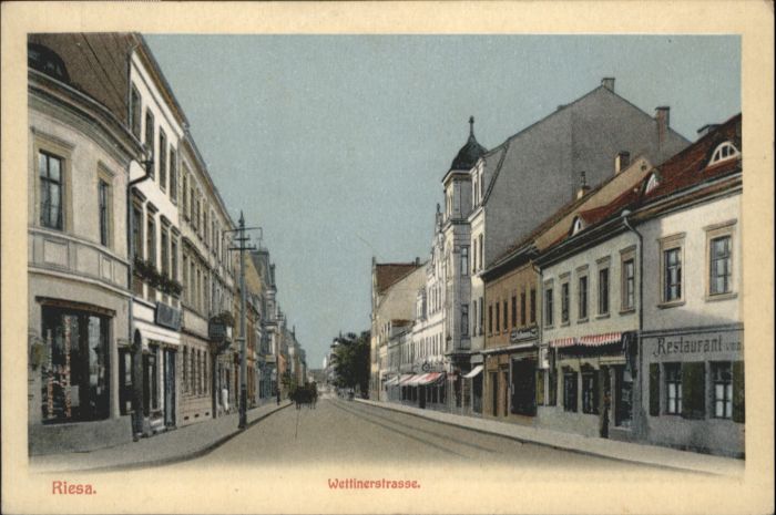 Riesa Sachsen Riesa Wettinerstrasse Kutsche Restauran