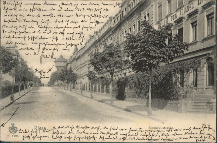 Riesa Sachsen Riesa Bismarckstrasse Gasthof Goldenen