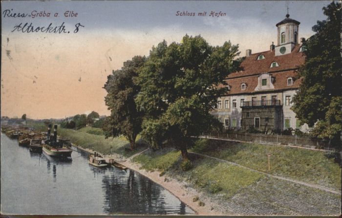 Groeba chloss Hafen Boot