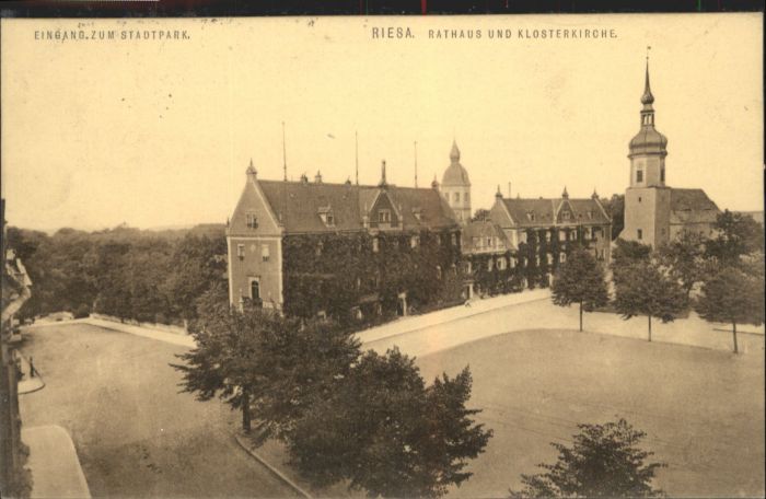 Riesa Sachsen Riesa Rathaus Kloster Kirche