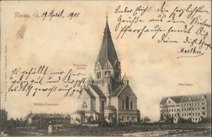 Riesa Sachsen Riesa Trinitats Kirche Militär Lazzaret