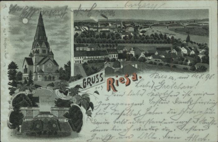 Riesa Sachsen Riesa Kirche Stadtpark