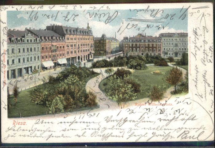 Riesa Sachsen Riesa Kaiser Wilhelm Platz