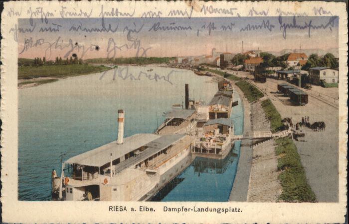 Riesa Sachsen Riesa Dampfer Landungsplatz
