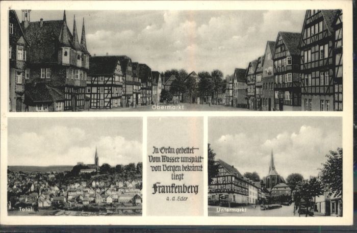 Frankenberg Eder Obermarkt Untermarkt