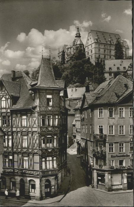 Marburg Lahn Marburg Marktplatz Schloss