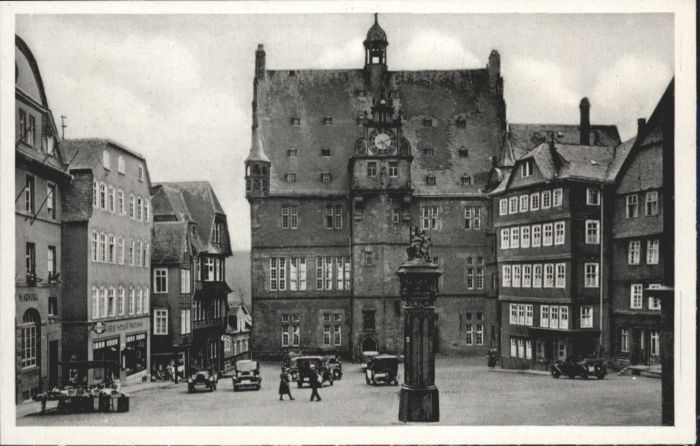 Marburg Lahn Marburg Marktplatz Rathaus