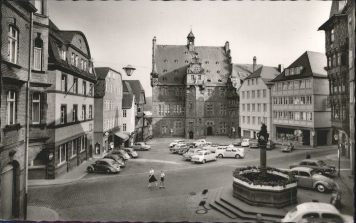 Marburg Lahn Marburg Marktplatz Brunnen