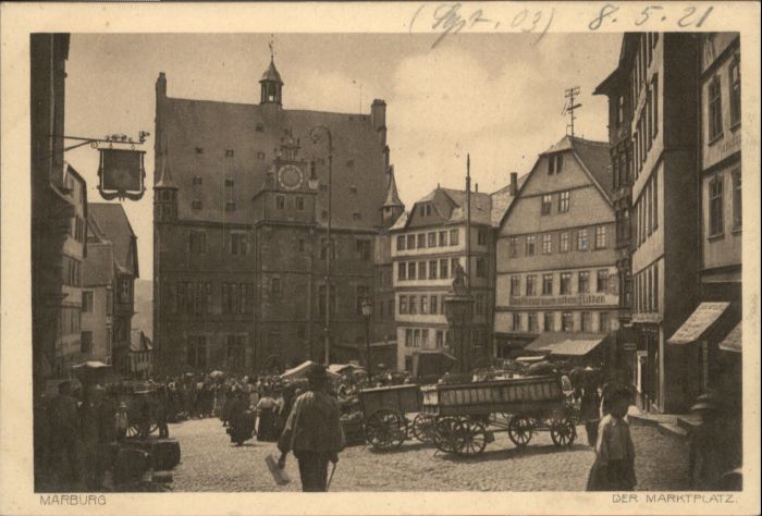 Marburg Lahn Marburg Marktplatz
