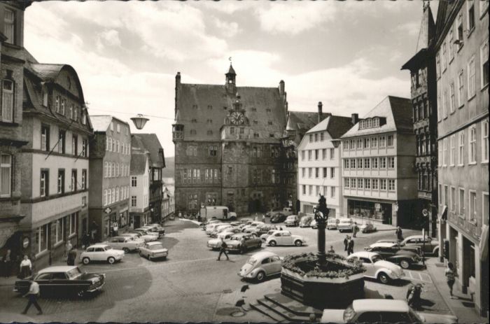 Marburg Lahn Marburg Marktplatz Brunnen