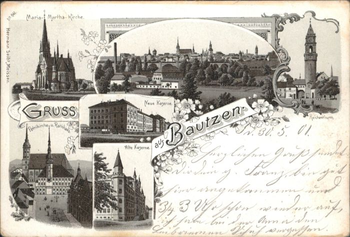 Bautzen Maria Martha Kirche Petri Kirche Rathau