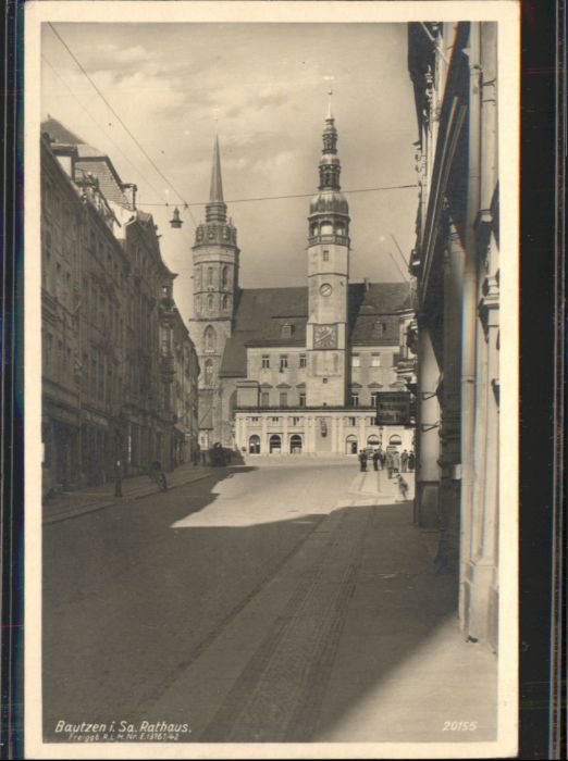 Bautzen Sachsen Rathaus Wochenmarkt