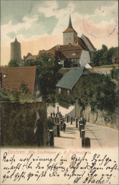 Bautzen Sachsen Alte Stadtmauer Fischerpforte