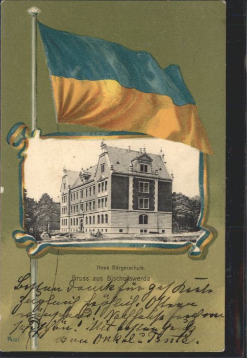 Bischofswerda Neue Bürgerschule Fahne