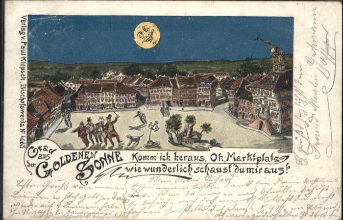 Bischofswerda [Stempelabschlag] Goldenen Sonne