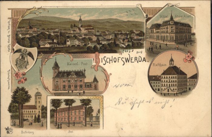 Bischofswerda Post Hotel König Albert Rathaus Bad But