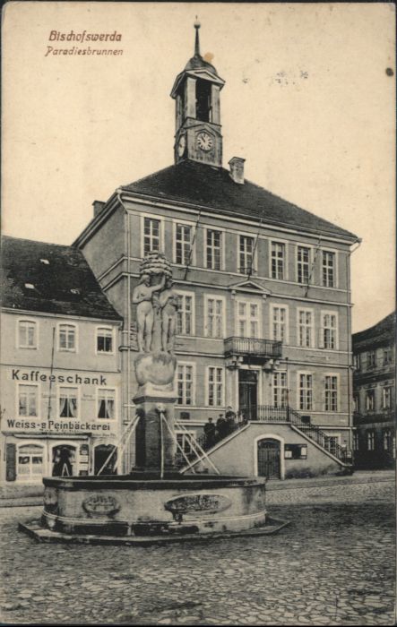 Bischofswerda Paradiesbrunnen Kaffeeschank