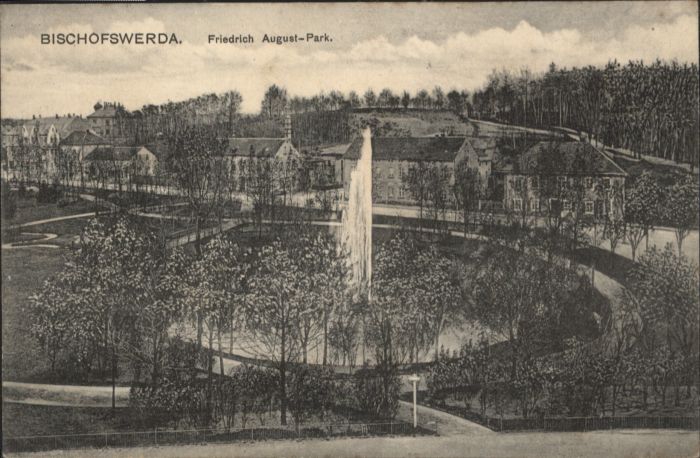 Bischofswerda Friedrich August Park  Teich Frontaine