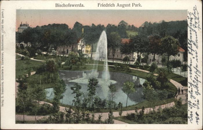 Bischofswerda Friedrich August Park Teich Frontaine