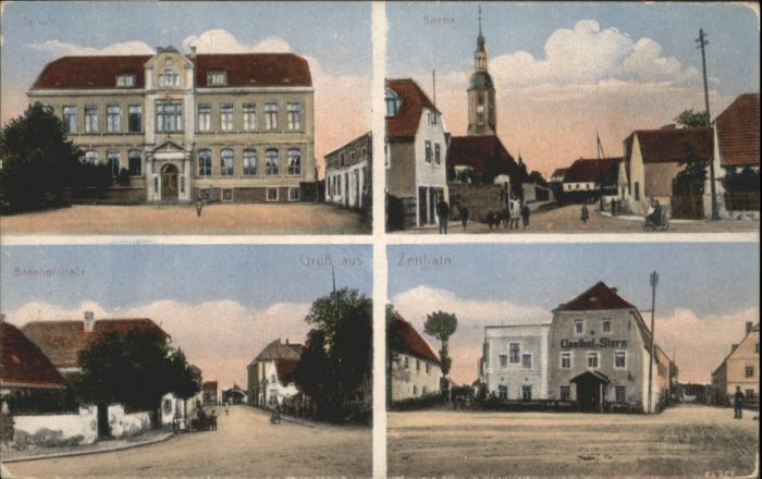 Zeithain Schule Kirche Bahnhofstrasse