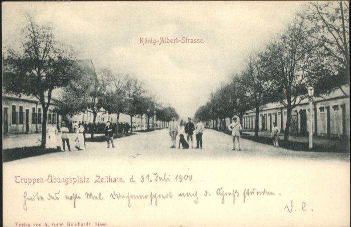 Zeithain Truppenübungsplatz König Albert Strasse