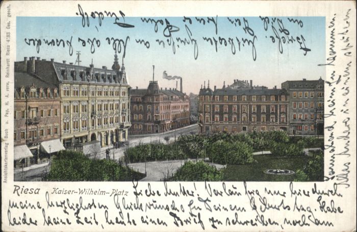 Riesa Sachsen Riesa Kaiser Wilhelm Platz