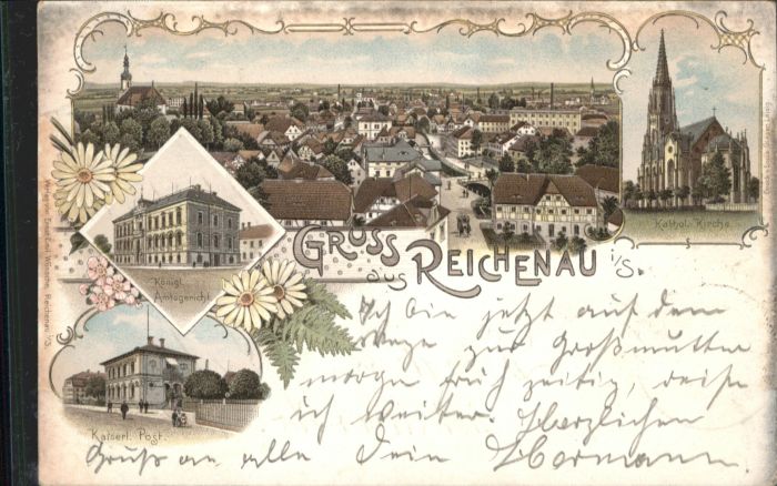 Reichenau Haselbachtal Post Amtsgericht Kirche